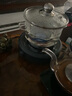 陶臣（TAOCHEN） 玻璃消毒鍋茶道電磁爐煮茶杯洗茶電陶爐加熱煮杯子茶洗帶蓋茶具 02款1.5L消毒鍋+米黃色電陶爐 曬單實(shí)拍圖