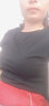 拓澀（TUOSE）短袖T恤夏裝女2023新款韓版修身顯瘦純棉體恤衫圓領(lǐng)休閑百搭上衣 黑色 M 曬單實(shí)拍圖
