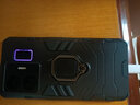 特七 適用realme真我GT大師探索版neo6 se手機殼GT neo5防摔neo2T保護套鎧甲支架潮男磁吸氣墊全包硬殼 真我GT Neo5【炫酷黑】+送膜 曬單實(shí)拍圖