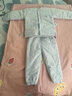糖貝新生嬰兒衣服寶寶分體套裝秋冬新款純棉兩件套夾棉保暖棉服加厚 藍色皇冠-棉服套裝 73碼（7-9個月）  體重15-18斤 曬單實拍圖