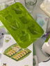 酷易（coolyep）蛋糕模具寶寶蒸糕模具卡通鉑金硅膠4連小熊果凍布丁模米糕蒸模 小叮(第三代綠色) 曬單實拍圖