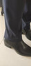 卓斯尼斯（JOISNEAS）皮鞋男英倫高跟尖頭拉鏈男士商務正裝鞋春秋季真皮牛皮西裝時尚婚禮伴郎結(jié)婚鞋 黑色 39 曬單實拍圖