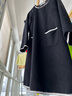 莎妮朵羅大碼女裝春秋裝新品胖女人遮肚子顯瘦胖mm收腰A字圓領(lǐng)連衣裙19655 黑色 4XL建議175-190斤穿著(zhù) 曬單實(shí)拍圖