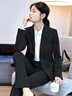 小西裝女春秋季長(zhǎng)袖職業(yè)裝套裝商務(wù)正裝面試上班教師銷售工作服女 黑色女【西裝外套+褲子+白襯衣】 2XL 碼【約115-124斤穿】 曬單實(shí)拍圖