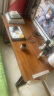 木以成居 电脑桌 带穿线孔简易学习书桌双层书架桌子橡木色 120*60CM 实拍图