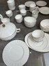 藝汐 輕奢簡(jiǎn)約高檔餐具整套 景德鎮(zhèn)骨瓷碗碟套裝家用釉下彩碗筷盤(pán)送禮 高溫釉下彩丨皮箱包裝丨 128件套 曬單實(shí)拍圖