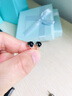 timebetter黑瑪瑙耳釘女925銀黑色復古圓形耳飾小眾設計輕奢四葉草禮盒裝 黑瑪瑙銀耳釘四葉草款 925銀材質(zhì) 曬單實(shí)拍圖
