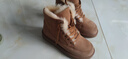AU&MU澳洲冬季羊皮毛一體雪地靴女保暖防滑加絨棉鞋男女士大碼短筒靴子 栗色 【男女款】【羊皮毛一體】1920 39 U8 曬單實(shí)拍圖