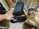 宜驰（EGCHI）皮鞋男士商务透气镂空休闲正装冲孔男鞋子 1618-2 黑色 42 实拍图