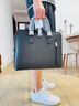 新秀麗（Samsonite）公文包經(jīng)典商務(wù)男士14英寸電腦包皮質(zhì)單肩包英倫時(shí)尚手提包TK3 黑色|凈重1kg|可手拎-可斜跨 TK314英寸 曬單實(shí)拍圖