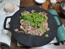 千石（SENGOKU）烤盤韓國烤肉鍋麥飯石不粘燒烤盤烙餅煎鍋興森同款電磁爐燃?xì)?G10(K)N黑色 燃?xì)鈫斡?帶防燙夾 曬單實(shí)拍圖