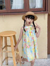 迪士尼女寶寶連衣裙兒童夏裝洋氣女童夏季吊帶裙1三2到3五4歲小孩公主裙 圖片色 90 曬單實拍圖