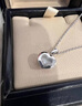 蕭邦（Chopard）項鏈女HappyDiamonds珠寶飾品女項鏈愛心單鉆禮物官方正品 18K白金單鉆 曬單實拍圖