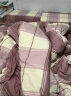 名创优品（MINISO）抑菌全棉四件套加厚100%纯棉床单被套 摩卡粉 200*230cm 实拍图