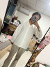 歌依妮2025早秋季女裝法式甜美雪紡女裝設計感小眾泡泡袖氣質(zhì)襯衫上衣 白色 S 曬單實(shí)拍圖