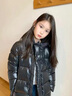 G.DUCKKIDS小黃鴨新款黑金羽絨服中大童冬季2024新款韓版連帽寬松過(guò)膝加厚保 黑金騎士黑 150 身高145-體重90以?xún)?曬單實(shí)拍圖