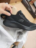斯凱奇（Skechers）輕奇系列|跑步鞋夏季男款透氣厚底運動休閑鞋網(wǎng)面跑步鞋894220 全黑色/BBK 42 曬單實拍圖