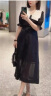 艾诺丝雅诗【商场同款】2024夏季新品黑色网纱半身裙30433561 黑色 S 晒单实拍图