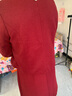 寫(xiě)卿婚禮媽媽禮服高貴旗袍中老年女春秋喜婆婆婚宴裝中式連衣裙兩件套 2412紅色 3XL （建議120-130斤） 曬單實(shí)拍圖