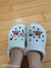 JDOV洞洞鞋男女士夏季新款外穿軟厚底沙灘鞋醫護孕婦廚房防滑涼拖鞋 白色女款（明星款） 36 曬單實(shí)拍圖