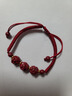 文初2026馬年太歲紅繩手鏈女朱砂本命年三合六合手串十二生肖護身符男 喜樂(lè )紅-生肖屬(豬羊兔)朱砂三合 曬單實(shí)拍圖