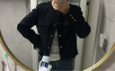 歐時(shí)力OCHIRLY澳大利亞羊毛雙面呢小香風(fēng)外套女上衣2025春季新品 黑色 M 曬單實(shí)拍圖