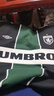 茵寶（Umbro）官方運(yùn)動(dòng)衛(wèi)衣復(fù)古豎條紋足球長(zhǎng)袖情侶裝套頭衫春季新款 暗夜綠 M 曬單實(shí)拍圖