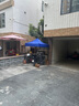 四角防雨帳篷四腳雨棚太陽大傘戶外擺攤用遮陽棚遮雨伸縮式折疊篷 1.5*1.5普通款藍 曬單實拍圖