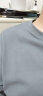 NASA GISS重磅260g纯棉短袖t恤男纯色圆领厚实不透纯白打底衫男女体恤上衣 铁灰色 L体重130-150斤 实拍图