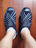 Vibram Furoshik新款包裹鞋男士時(shí)尚經(jīng)典情侶旅游運動(dòng)鞋女士便攜耐磨透 暗黑色（男款） 44 曬單實(shí)拍圖