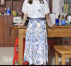 FEISIMI輕奢品牌夏裝2025年新款連衣裙衣服女裝夏季女神范套裝夏天裙子 藍色 2XL 曬單實拍圖