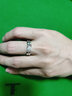 七可【可刻字】一克拉莫桑鉆石情侶戒指一對結(jié)婚紀(jì)念日生日禮物送女友 單只男戒 曬單實拍圖