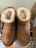 OZZEG澳洲經(jīng)典超短筒雪地靴女冬季加絨保暖女靴羊皮毛一體棉鞋明星同款 栗色 36 曬單實(shí)拍圖