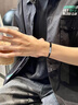 奧斯坦汀S925銀手鏈繩男士盤纏碎銀幾兩招財(cái)轉(zhuǎn)運(yùn)七夕情人節(jié)禮物送男生朋友 S925銀盤纏手鏈 單條 曬單實(shí)拍圖