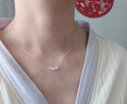 呈源祥 CREORISETIN小方糖999足銀項(xiàng)鏈女款輕奢小眾項(xiàng)鏈女生項(xiàng)鏈夏季送女友生日禮物 999足銀 三顆方糖項(xiàng)鏈 通體999純 曬單實(shí)拍圖