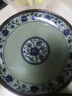 貝萊恩食品級藍青花密胺盤(pán)子圓盤(pán)商用飯店菜盤(pán)快餐盤(pán)塑料碟子仿瓷餐具 10英寸淺式圓盤(pán) 曬單實(shí)拍圖