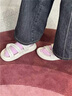COZY STEPS可至女士夏季新款?yuàn)A心涼鞋圓頭低跟一腳蹬防滑休閑涼鞋博主同款 暖意灰白 38 曬單實(shí)拍圖
