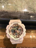 卡西歐（CASIO） 手表 G-SHOCK系列MINI防水防震多功能運動(dòng)男女表 送禮物女友 櫻花粉GMA-S120MF-4A 曬單實(shí)拍圖