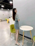 瑪嬌媚 新款連衣裙女2022年夏裝輕熟風韓版氣質(zhì)名媛小個子修身顯瘦包臀短裙兩件套套裝裙子夏天 灰色上衣＋半身裙 M 曬單實拍圖