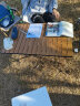 清系便携式露营桌子野餐可折叠克米特椅野营用品装备户外折叠桌蛋卷桌 桃木色双人套餐 实拍图