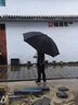 艾爾瓏超大號雨傘長柄傘大號特大號長把迎賓傘男戶外釣魚傘超大高爾夫傘 190CM手開-黑色 曬單實(shí)拍圖