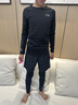 李寧（lining）兒童緊身衣男健身訓練服秋冬籃足球打底褲跑步運動(dòng)套裝速干長(cháng)袖 黑色兩件套【長(cháng)袖+長(cháng)褲】 160 【建議150-160CM 】 曬單實(shí)拍圖