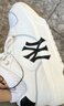 MLB官方男鞋女鞋 運動鞋子學(xué)長鞋增高休閑鞋情侶小白鞋板鞋3ASXCA12N 紐約洋基隊/象牙色/拍大半碼 36.5 230 曬單實拍圖