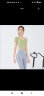 徽昂瑜伽服女上衣短袖跑步形体运动速干修身健身房自带胸垫T恤豆绿XL 实拍图
