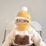 G.DUCKKIDS小黃鴨嬰兒帽子秋冬季男童寶寶護耳帽兒童防風(fēng)帽幼兒口罩女童雷鋒 黃色 6個(gè)月-4歲(44-50cm) x 均碼 曬單實(shí)拍圖