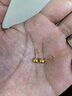 臻語(yǔ)黃金耳釘小豆豆足金999小金豆養耳洞金豆子金珠圓珠女金耳釘耳飾 【2mm光面耳釘一對】約0.2-0.25g 曬單實(shí)拍圖