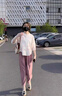 鹿依檸休閑褲女裝套裝2025夏季新款韓版時(shí)尚百搭小個(gè)子休閑顯瘦闊腿褲子 杏色襯衫+卡其褲子 M 曬單實(shí)拍圖