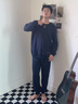 從心純棉睡衣男冬季加厚空氣棉夾層保暖大碼夾棉長(cháng)袖男士家居服套裝 H 3803 2XL (身高175-185體重160-180斤) 曬單實(shí)拍圖
