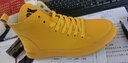 YDL.LAORT偏大一碼 新款板鞋 男士馬丁鞋青年 韓版潮流短靴中幫單鞋 休閑鞋 黃色普通版 39 曬單實(shí)拍圖