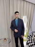 羅蒙（ROMON）羊毛西裝男商務(wù)休閑防風(fēng)保暖中年毛呢西服男士修身百搭單西外套男 灰色 厚款 XL 曬單實(shí)拍圖